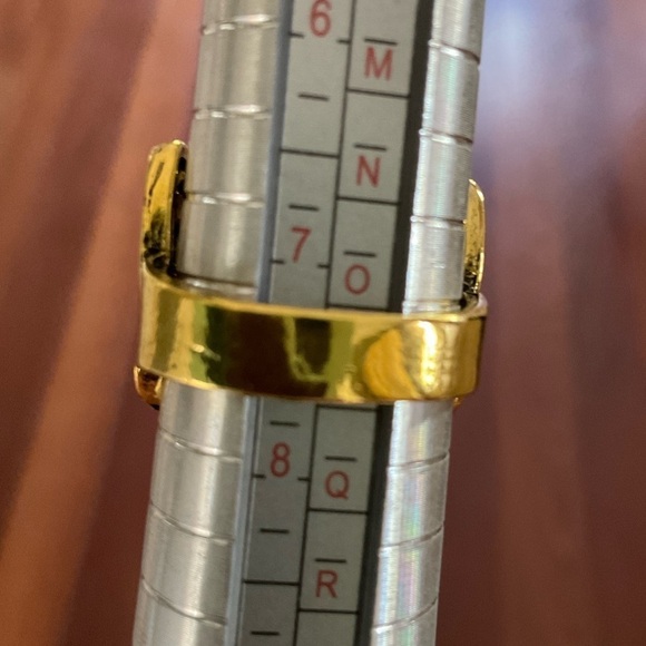 Boho Bronze Tone Butterfly Decor Statement Ring - Picture 5 of 5